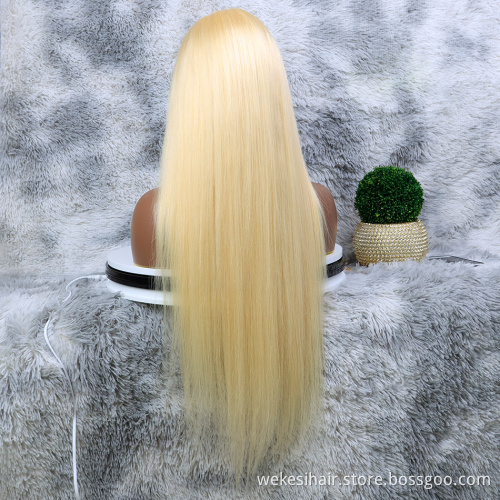 Wholesale 613 BodyWave HD Lace Wigs Human Hair Vendors Virgin Hair Transparent Full Lace Wig Blonde Body Wave Lace Frontal Wig